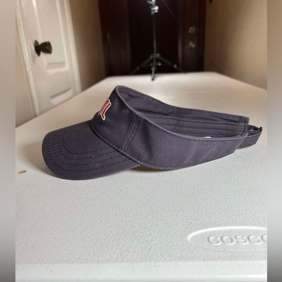 Vintage Universal Studios Black Gray Sun Visor Adjustable Hat Cap GUC - Picture 7 of 14